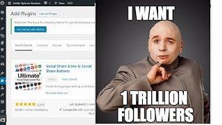 Free Wordpress Social Sharing Plugin - Increase Followers Shares Likes