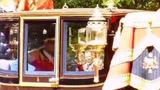 Prince Edward, Duke of Kent accompanies Queen Elizabeth II