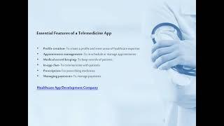 Telemedicine App Development Company