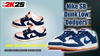 NBA 2K25 Shoe Creator - Nike SB Dunk Low Dodgers