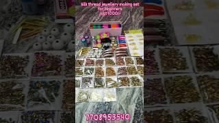 Silk thread jewellery making products for beginners just 1000/-