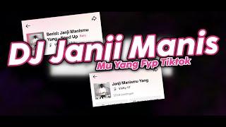 DJ JANJI MANISMU YANG X RUTINITAS RADONG MENGKANE FYP TIKTOK