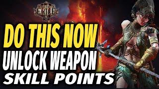 Path of Exile 2 Unlock Weapon Set Skill Points & Extra Skill Points (Book of Specialisation)