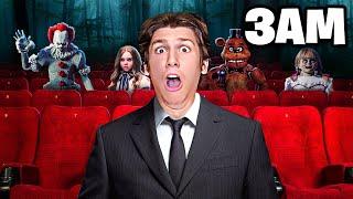 Surviving HAUNTED CINEMA AT 3AM... (Gone Wrong) | NichLmao