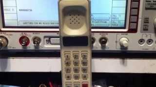 Motorola Dynatac 8000 demo with Tektronix CMD 80
