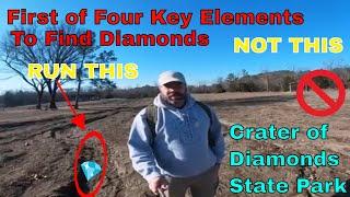First of Four Tips to finding Diamonds at the Crater of Diamonds