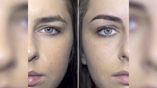 EYEBROW CORRECTION. COLORING OF EYEBROWS AND EYELASHES