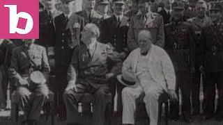 Images of War - Churchill at conferences in USA and North Africa: 1940s