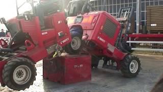 Moffett Mounty Forklift E-Series performing gymnastics at Ploughing Championship in Ireland