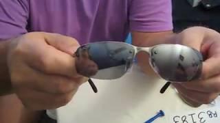 Ray-ban 3183 Top Bar lens replacement / installation.