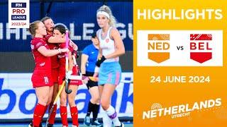 FIH Hockey Pro League 2023/24 Highlights - Netherlands vs Belgium (W) | Match 1