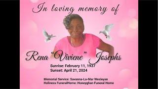 Funeral Service for the late Rena “Viviene” Josephs