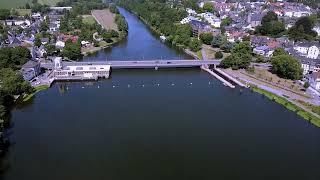 Das Ruhrgebiet von oben: Tour de Ruhr;  Essen Kettwig; Stausee Essen Kettwig.