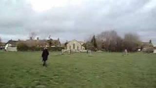 Avebury stone circle on a windy morning