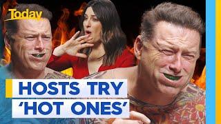 Can the Today hosts handle the heat in 'Hot Ones' challenge? | Today Show Australia