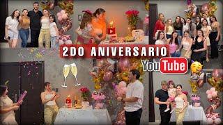 CONVIVIÓ POR MI SEGUNDO ANIVERSARIO EN YOUTUBE | VLOG