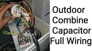 How to Do AC Outdoor Compressor and Fan Connection With Combine Capacitor | Fully4world