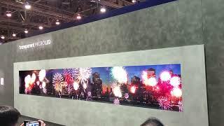 Samsung Transparent Micro LED HDTV Television Display Booth Las Vegas Nevada CES 2024