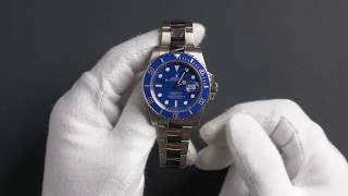 Used Rolex Submariner 116619 'Smurf' White Gold Oyster Watch Review | Bob's Watches