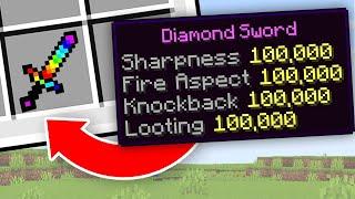 Beating MINECRAFT With LEVEL 1,000,000 ENCHANTS (FUNNY)