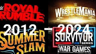 Every Big 4 WWE PPV Main Event Ever (Part 3) (2012 - 2024).