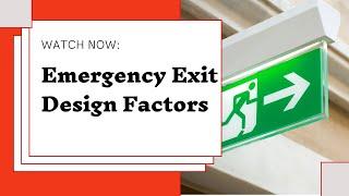 Emergency Exit Design: A Comprehensive Guide to Ensuring Safety and Compliance" #nebosh #iosh #nvq