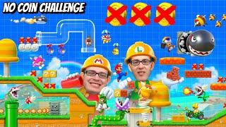 Ist eine NO COIN CHALLENGE in Mario Maker 2 möglich?