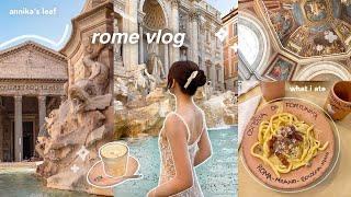 italy vlog  3 days in ROME: everything i ate & did! exploring vatican, colosseum, first euro trip