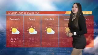 El Clima en San Diego para hoy 30 de Mayo 2024, con Paola Guerrero