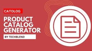 Products Catalogue Generator Software ~ Electron App