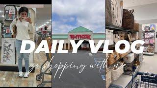 REALISTIC DAY IN MY - LIFE STARTING MY DAY AT 7AM + HOMEGOODS , TJ MAXX , MARSHALLS HAUL