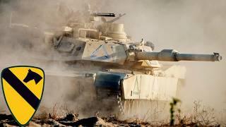 US Army, Steel Cavalry. Tanks and armored vehicles during military exercises.