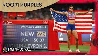 Sydney McLaughlin-Levrone BREAKS WORLD RECORD for 400m hurdles gold | Paris Olympics | NBC Sports