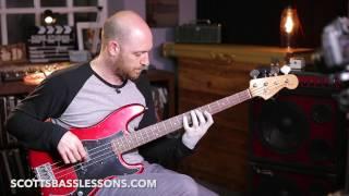 Using Diminished Arpeggios over Dominant Chords (A7) - Quick Riff /// Scott's Bass Lessons