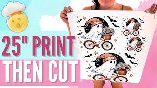 The Ultimate Craft Cutting Machine For Big Print And Cuts! Watch Me Do A 25" Print Then Cut!