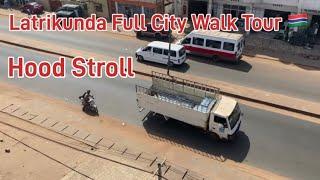 Checking Out The Street Scene - Latrikunda Full City Walk Tour #gambia #africa #africanrepat