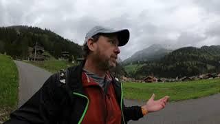 Walking through the Swiss town of Jaun, Swiss Alpine Panorama Trail, Stage 20 (Daily 360° VR Video)