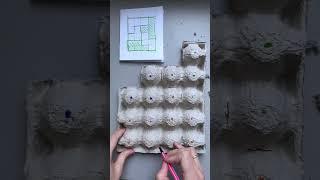 Тетрис из яичного лотка