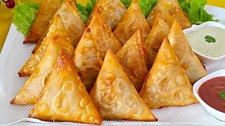 Chinese Chicken Samosa | Make and Freeze Recipe |  चिकन समोसे