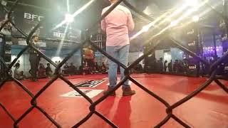 MMA in India | kiran Patil (blue corner) beat his opponent by TKO | MMA Warriors