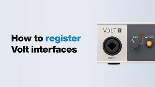 UA Support: How to Register Volt USB Audio Interfaces