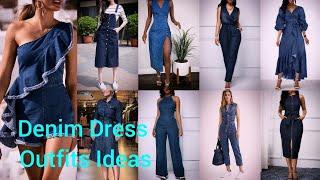 STYLISH DENIM DRESS OUTFIT IDEAS. HOW TO WEAR YOUR DENIM OUTFIT STREET STYLE?