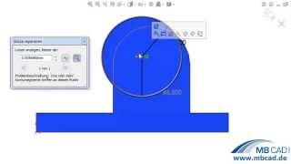 SolidWorks Video Tutorial - SketchXpert und Skizze reparieren