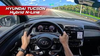 POV 2024 Hyundai Tucson Hybrid N-Line - Test Drive Silent Review