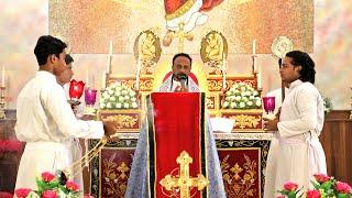 Holy Qurbana Celebrated by Rev. Fr. Varghese Puthoor, St.Mary's Malankara Catholic Church Manjakala.