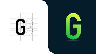 Creative G logo design in adobe illustrator