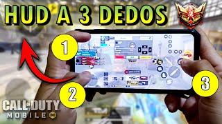 COMO EMPEZAR A JUGAR A 3 DEDOS CON ESTA CONFIGURACION | HUD A 3 DEDOS | COD MOBILE