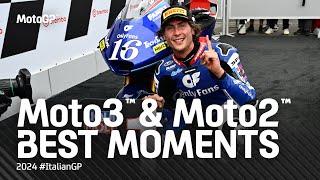 Moto2™ & Moto3™ Best Moments!  | 2024 #ItalianGP