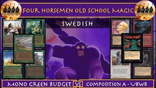 Swedish Old School Magic | Mono Green Unpowered Budget v Composition A #oldschoolmtg #oldschoolmagic