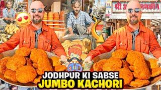 जोधपुर की सबसे Jumbo प्याज़ Ki Kachori Aur Kesar chai | Jodhpur Street Food | Street Food India